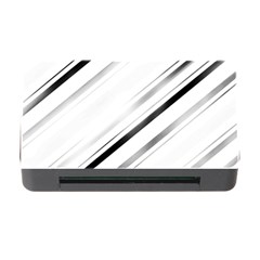 High Contrast Minimalist Black And White Modern Abstract Linear Geometric Style Design Memory Card Reader With Cf by dflcprintsclothing