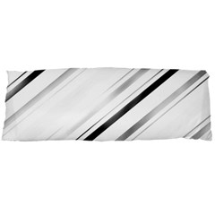 High Contrast Minimalist Black And White Modern Abstract Linear Geometric Style Design Body Pillow Case Dakimakura (two Sides)