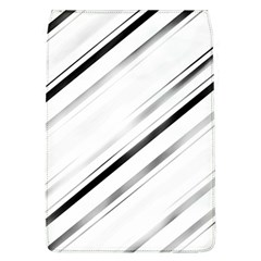 High Contrast Minimalist Black And White Modern Abstract Linear Geometric Style Design Removable Flap Cover (l) by dflcprintsclothing