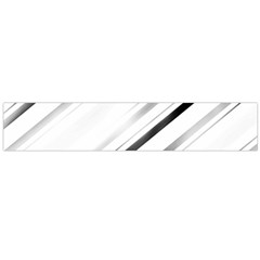 High contrast minimalist black and white modern abstract linear geometric style design Large Flano Scarf 