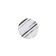 High Contrast Minimalist Black And White Modern Abstract Linear Geometric Style Design 1  Mini Buttons by dflcprintsclothing