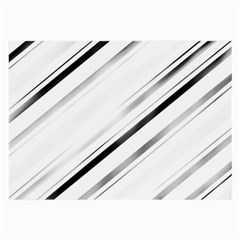 High Contrast Minimalist Black And White Modern Abstract Linear Geometric Style Design Large Glasses Cloth by dflcprintsclothing