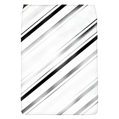 High Contrast Minimalist Black And White Modern Abstract Linear Geometric Style Design Removable Flap Cover (s) by dflcprintsclothing