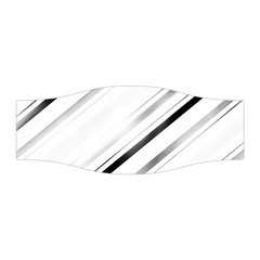 High Contrast Minimalist Black And White Modern Abstract Linear Geometric Style Design Stretchable Headband by dflcprintsclothing