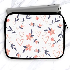 Flowers And Hearts Apple Ipad 2/3/4 Zipper Cases by Sobalvarro