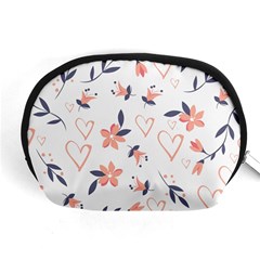 Flowers And Hearts Accessory Pouch (medium) by Sobalvarro