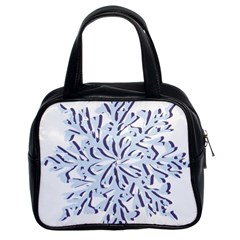 Snowflakes Classic Handbag (two Sides)