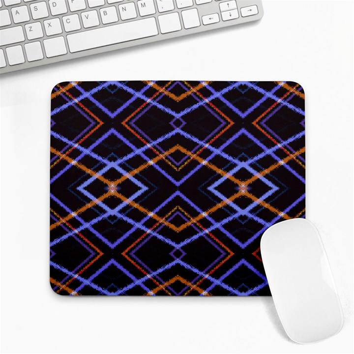 Intersecting Diamonds Motif Print Pattern Large Mousepads