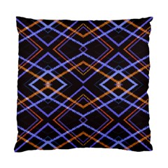 Intersecting Diamonds Motif Print Pattern Standard Cushion Case (two Sides) by dflcprintsclothing