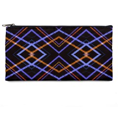 Intersecting Diamonds Motif Print Pattern Pencil Case by dflcprintsclothing