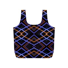 Intersecting Diamonds Motif Print Pattern Full Print Recycle Bag (s) by dflcprintsclothing