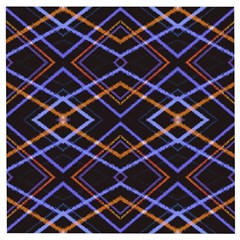 Intersecting Diamonds Motif Print Pattern Wooden Puzzle Square by dflcprintsclothing