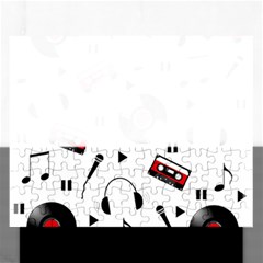 Music Life Rectangular Jigsaw Puzzl by Valentinaart