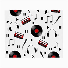 Music Life Small Glasses Cloth (2 Sides) by Valentinaart