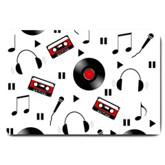 Music Life Large Doormat  by Valentinaart