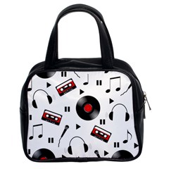 Music Life Classic Handbag (two Sides) by Valentinaart