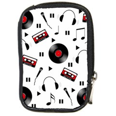 Music Life Compact Camera Leather Case by Valentinaart