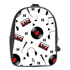 Music Life School Bag (xl) by Valentinaart