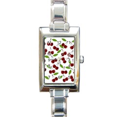 Fruit Life Rectangle Italian Charm Watch by Valentinaart