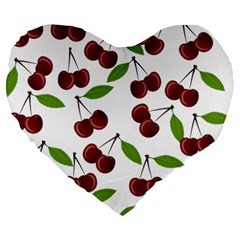 Fruit Life Large 19  Premium Heart Shape Cushions by Valentinaart