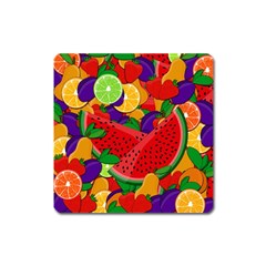 Fruit Life 2  Square Magnet by Valentinaart