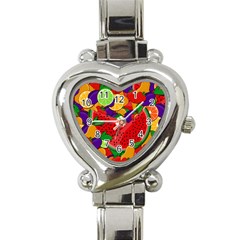 Fruit Life 2  Heart Italian Charm Watch by Valentinaart