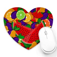 Fruit Life 2  Heart Mousepads