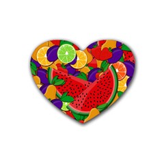 Fruit Life 2  Rubber Coaster (heart) 