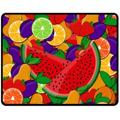 Fruit Life 2  Fleece Blanket (medium)  by Valentinaart