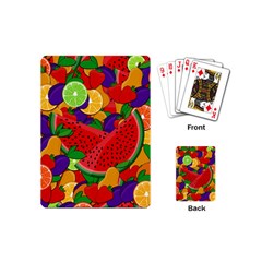 Fruit Life 2  Playing Cards Single Design (mini) by Valentinaart