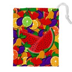 Fruit Life 2  Drawstring Pouch (4xl) by Valentinaart