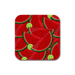 Fruit Life 3 Rubber Square Coaster (4 Pack)  by Valentinaart