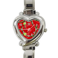 Fruit Life 3 Heart Italian Charm Watch by Valentinaart