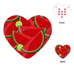 Fruit Life 3 Playing Cards Single Design (heart) by Valentinaart