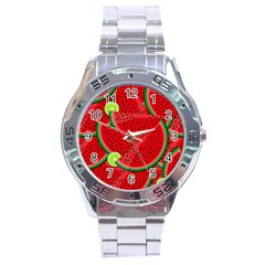 Fruit Life 3 Stainless Steel Analogue Watch by Valentinaart