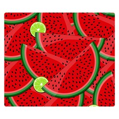 Fruit Life 3 Double Sided Flano Blanket (small)  by Valentinaart