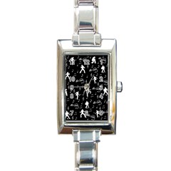 Elvis Rectangle Italian Charm Watch by Valentinaart