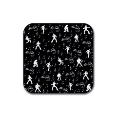 Elvis Rubber Coaster (square)  by Valentinaart