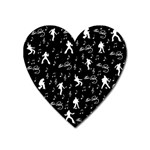 Elvis Heart Magnet Front