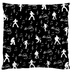 Elvis Large Cushion Case (one Side) by Valentinaart