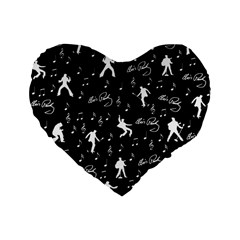 Elvis Standard 16  Premium Heart Shape Cushions by Valentinaart