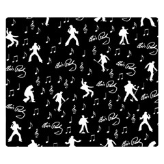 Elvis Double Sided Flano Blanket (small)  by Valentinaart