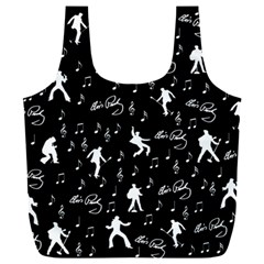 Elvis Full Print Recycle Bag (xxl) by Valentinaart