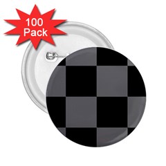 Black Gingham Check Pattern 2 25  Buttons (100 Pack)  by yoursparklingshop