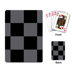 Black Gingham Check Pattern Playing Cards Single Design (rectangle) by yoursparklingshop