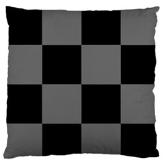 Black Gingham Check Pattern Standard Flano Cushion Case (one Side) by yoursparklingshop