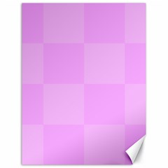 Pink Gingham Check Squares Canvas 18  X 24  by yoursparklingshop