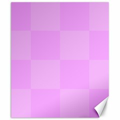 Pink Gingham Check Squares Canvas 20  X 24  by yoursparklingshop