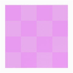 Pink Gingham Check Squares Medium Glasses Cloth (2 Sides) by yoursparklingshop