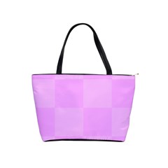 Pink Gingham Check Squares Classic Shoulder Handbag by yoursparklingshop